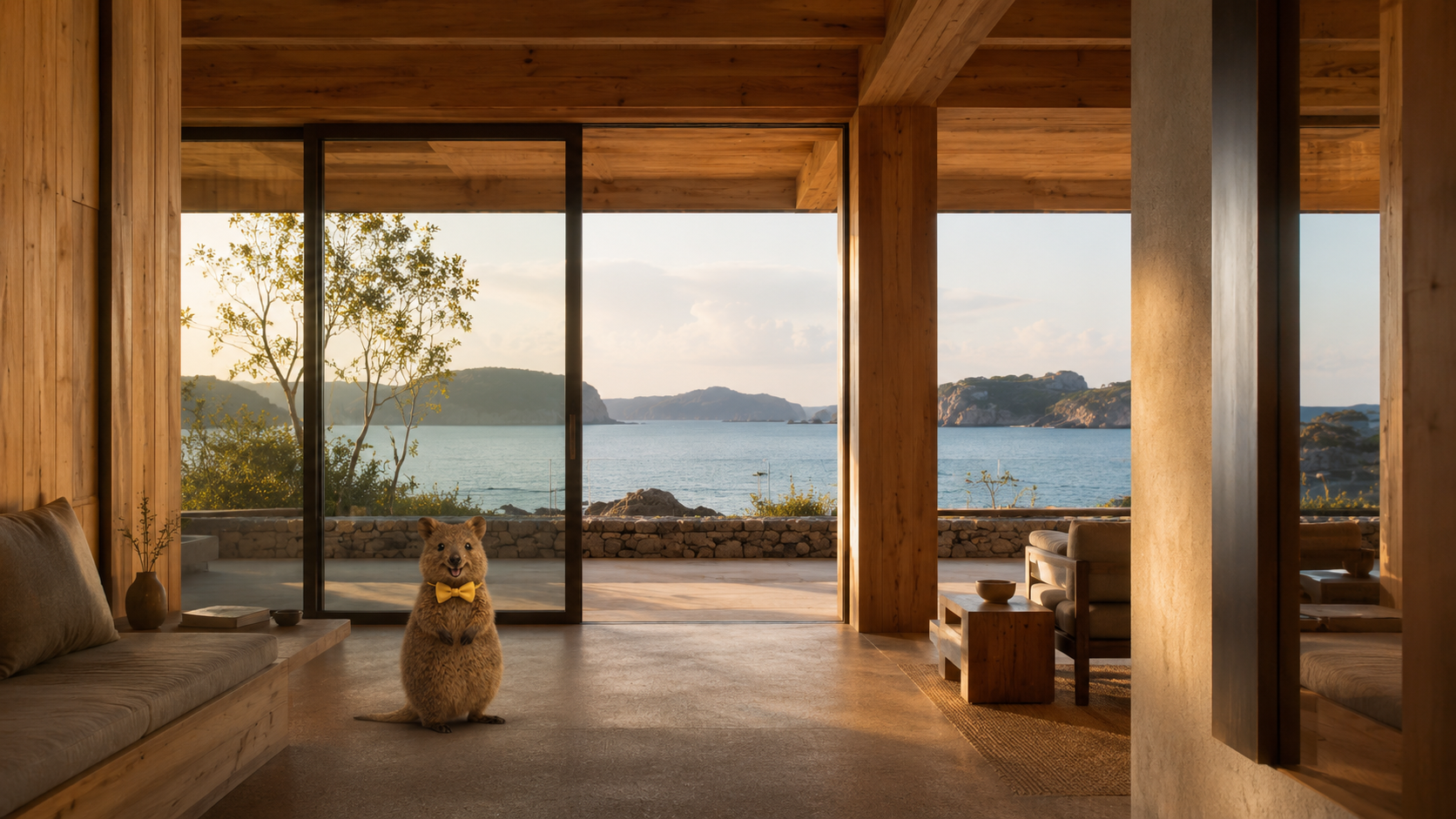 Architecture and sea-facing space at Entô in the Oki Islands