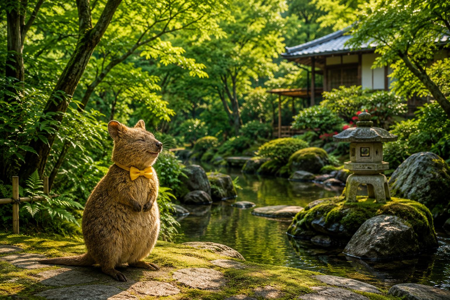Japanese garden stay in Japan